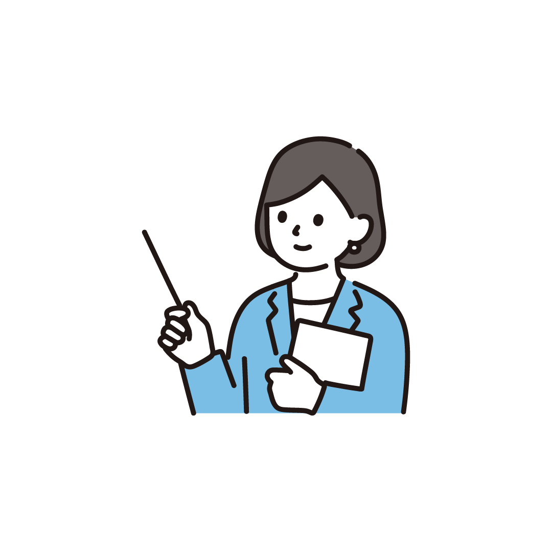 説明する人物イラスト